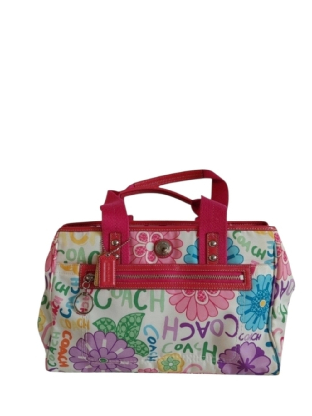 Coach Multicolor Daisy Floral Tote Bag